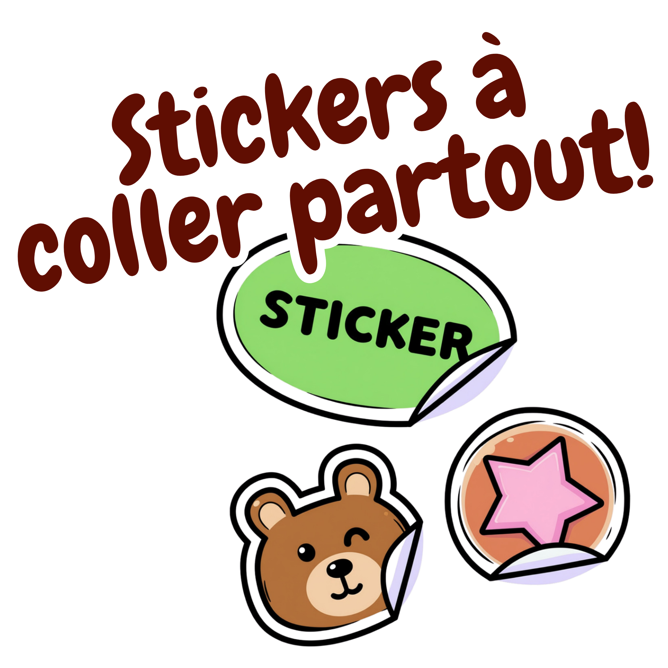 Stickers à coller