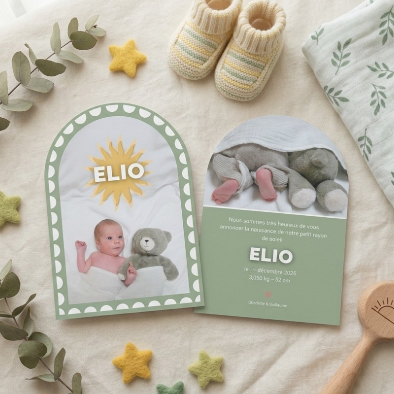 Faire-part naissance Elio Faire-part naissance Elio